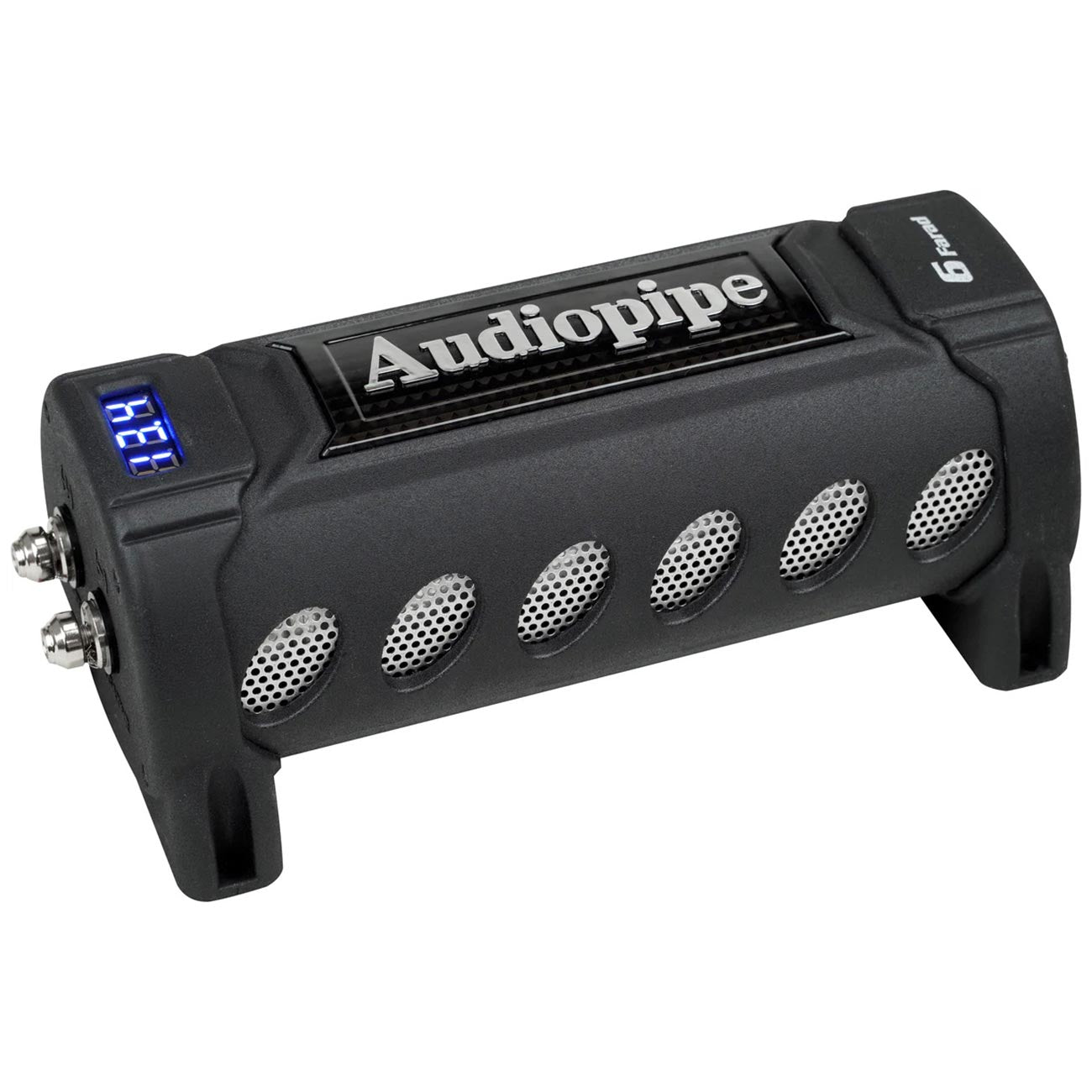 Audiopipe 6 Farad Power Capacitor With Digital Voltage Display