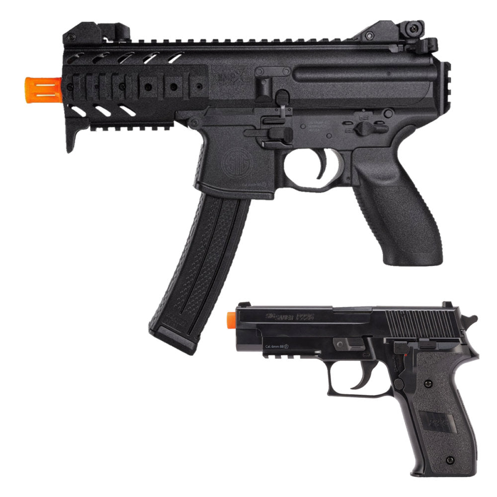 Sig Sauer Mpx - P226 6mm Airsoft Combo Kit (spring Operated)