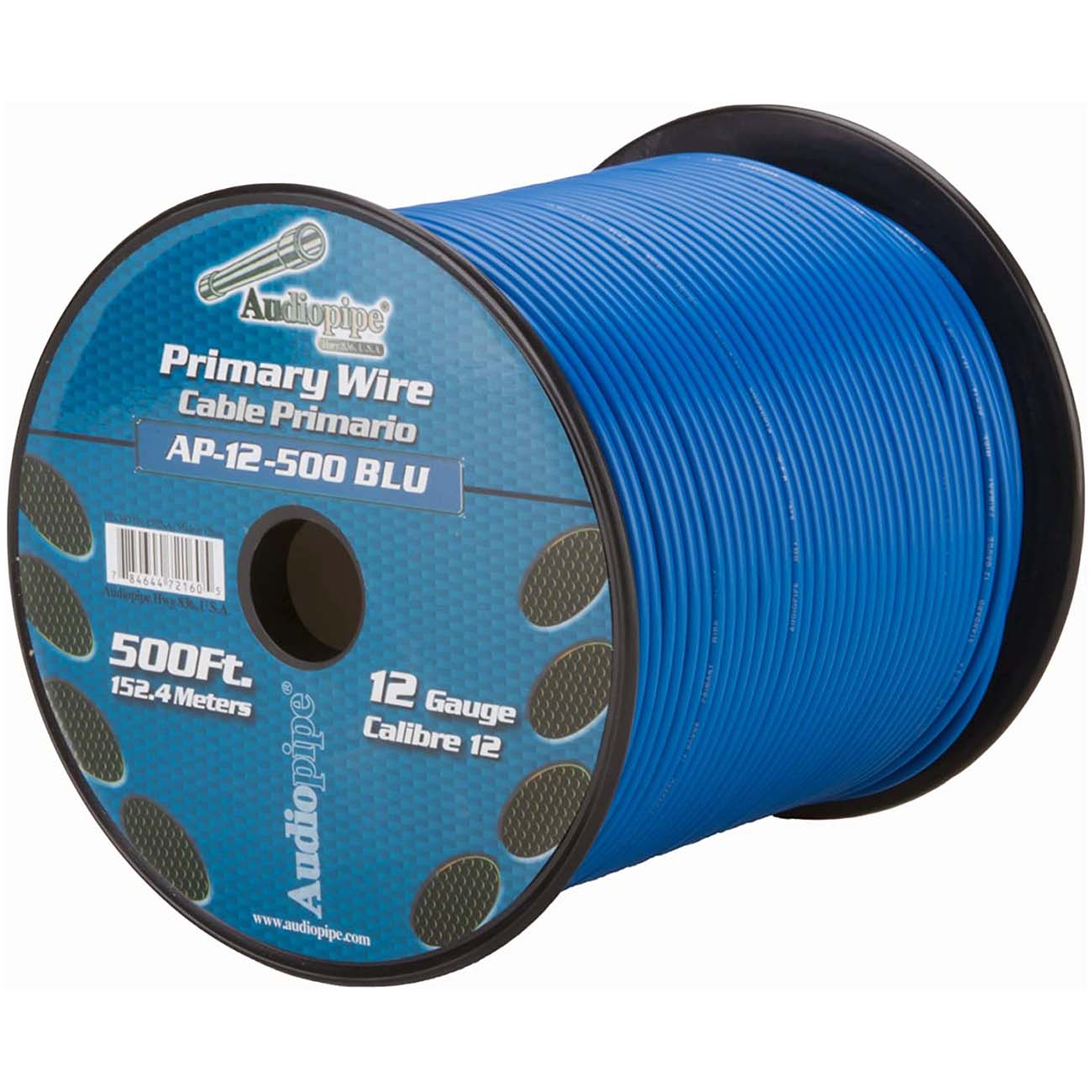 Audiopipe 12 Gauge 500ft Primary Wire Blue