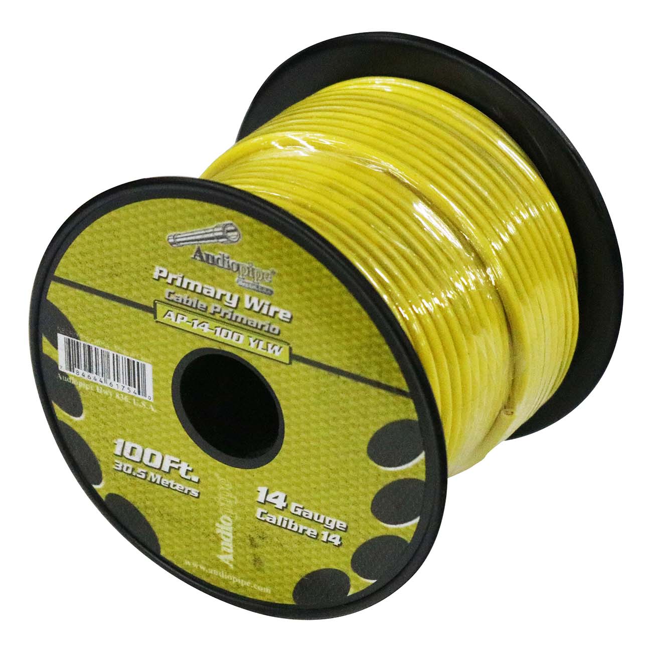 Audiopipe 14 Gauge 100ft Primary Wire Yellow