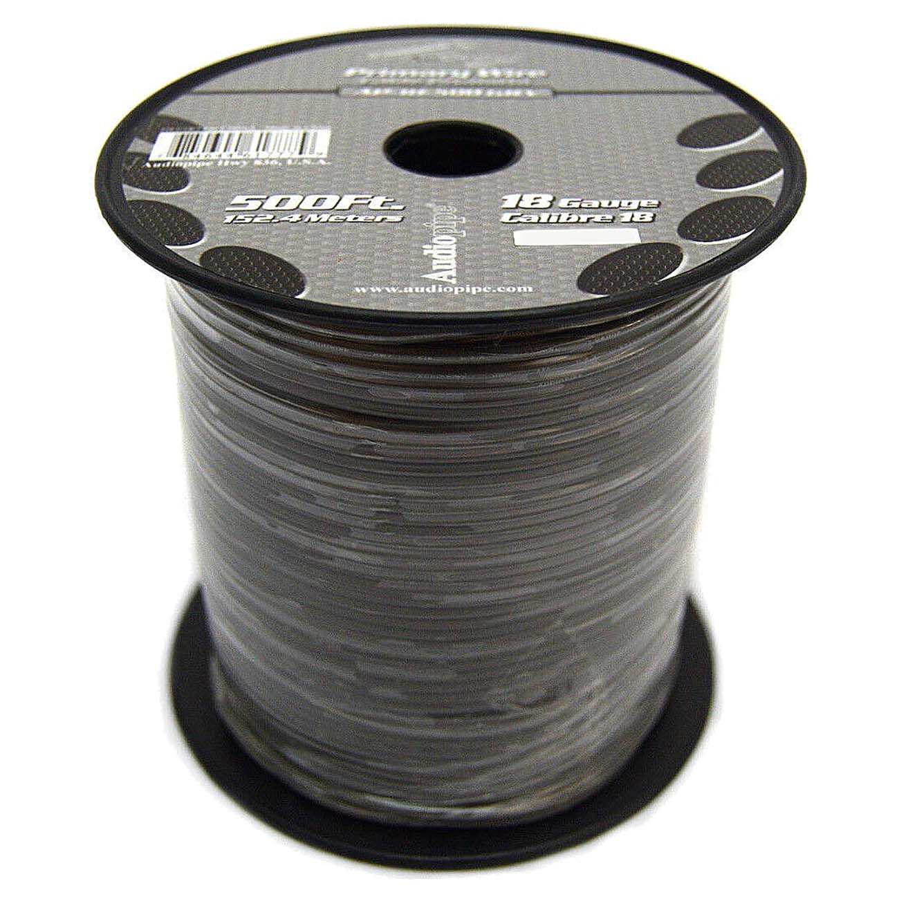 Audiopipe 18 Gauge 500ft Primary Wire Grey