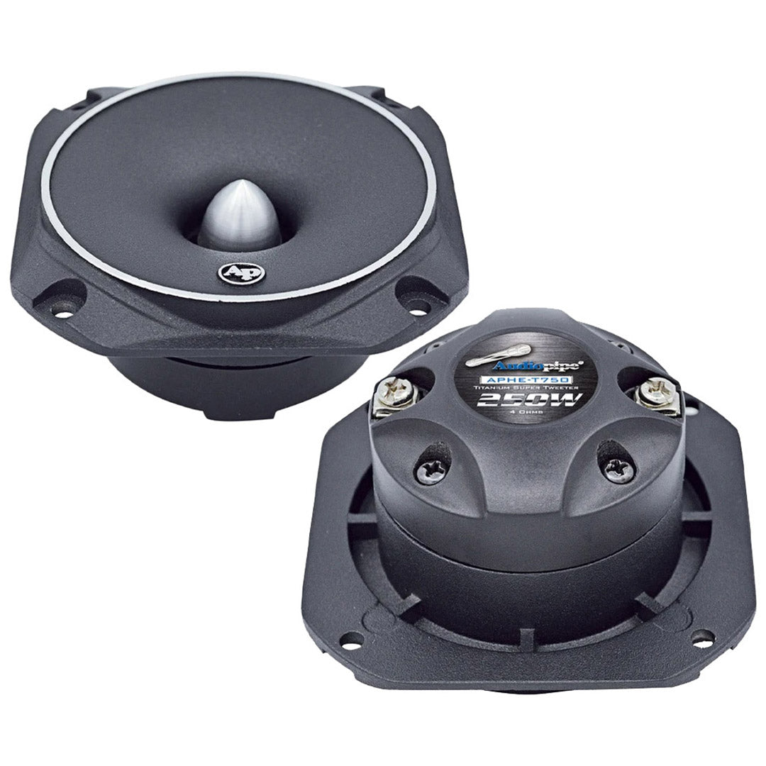 Audiopipe 2.5" Super High Frequency Titanium Tweeter 250w Max Pair