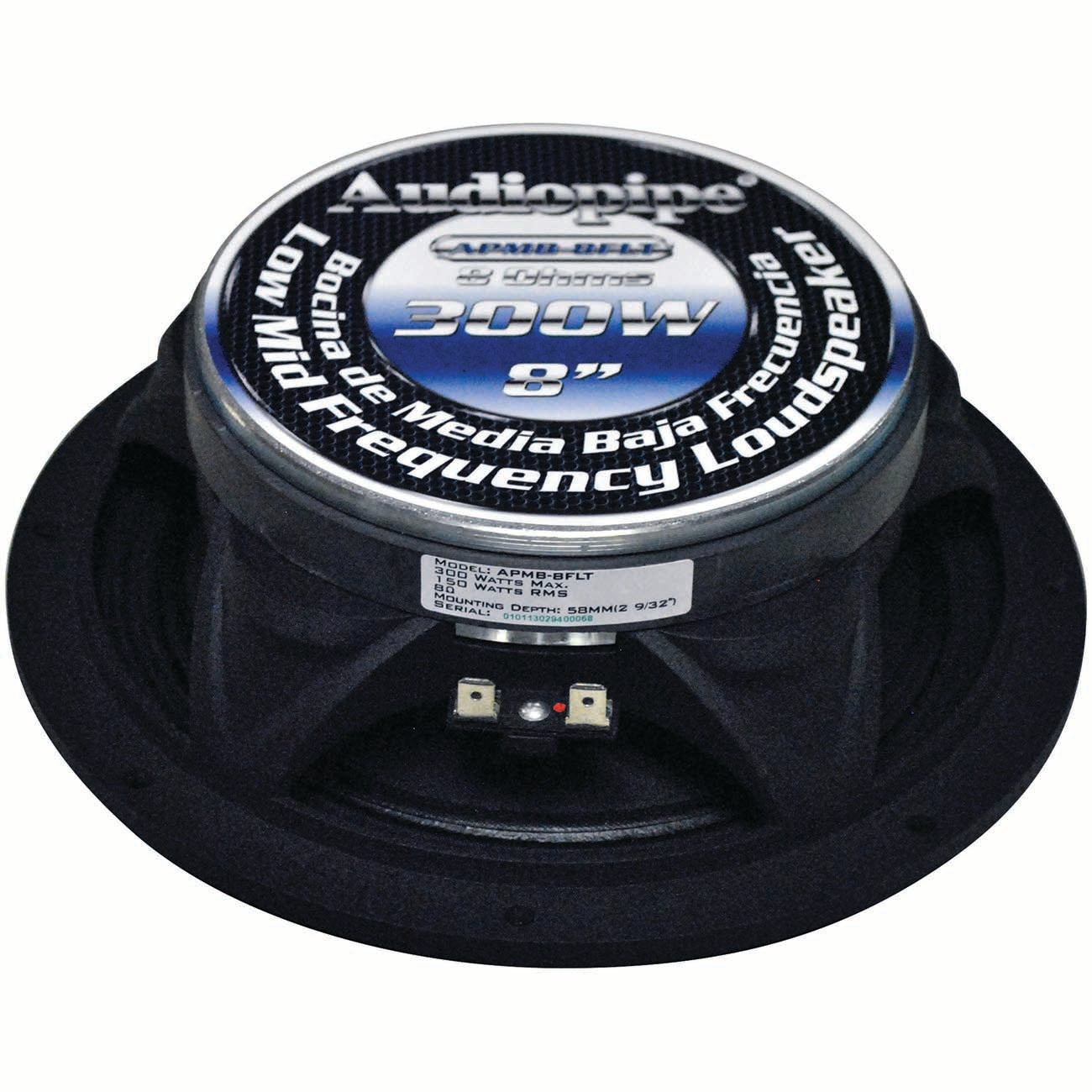 Audiopipe 8" Shallow Mount Low Mid Frequency Speaker(sold Each) 300w Max