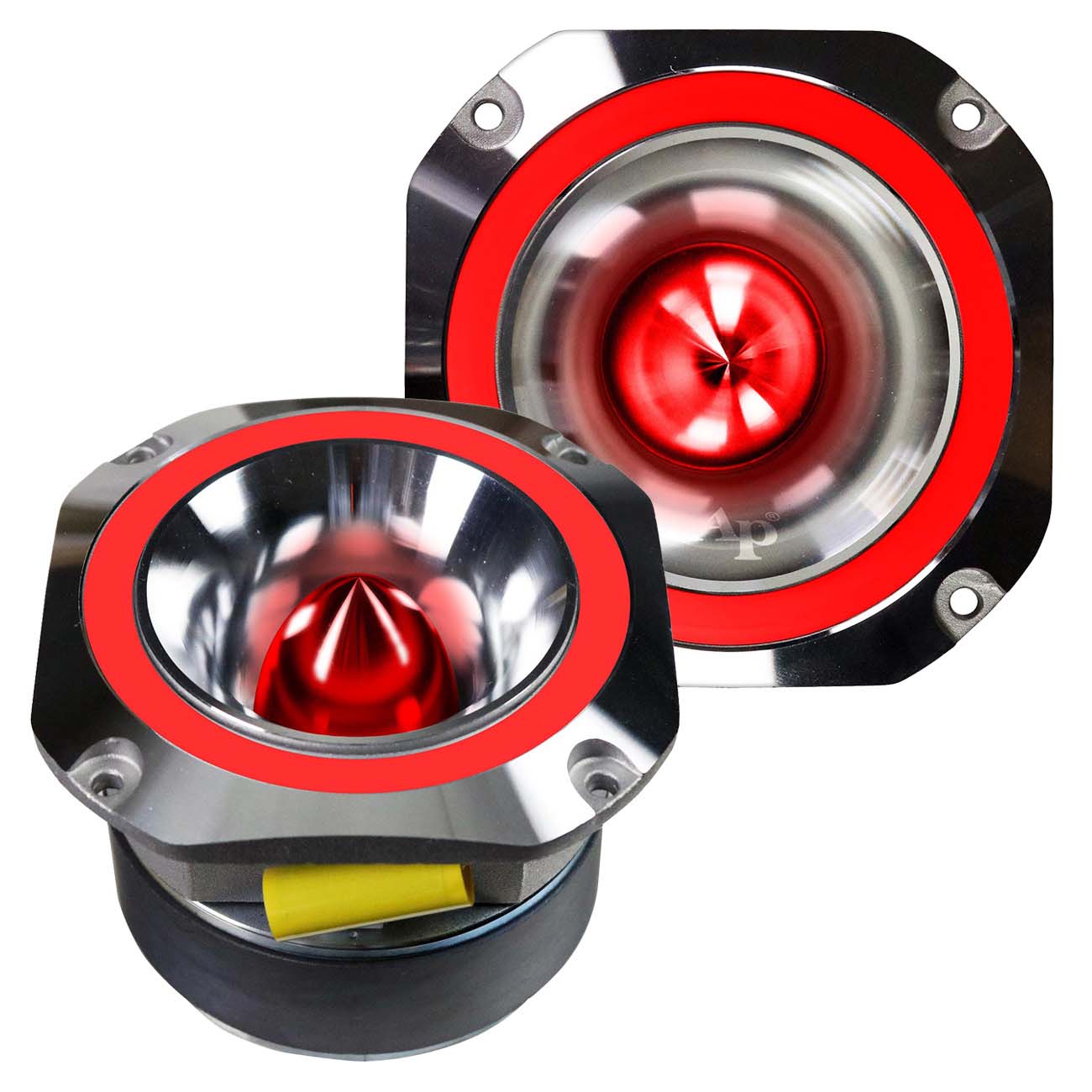 Audiopipe 4" Aluminum Super Tweeter (red) 400w Max (sold Individually)