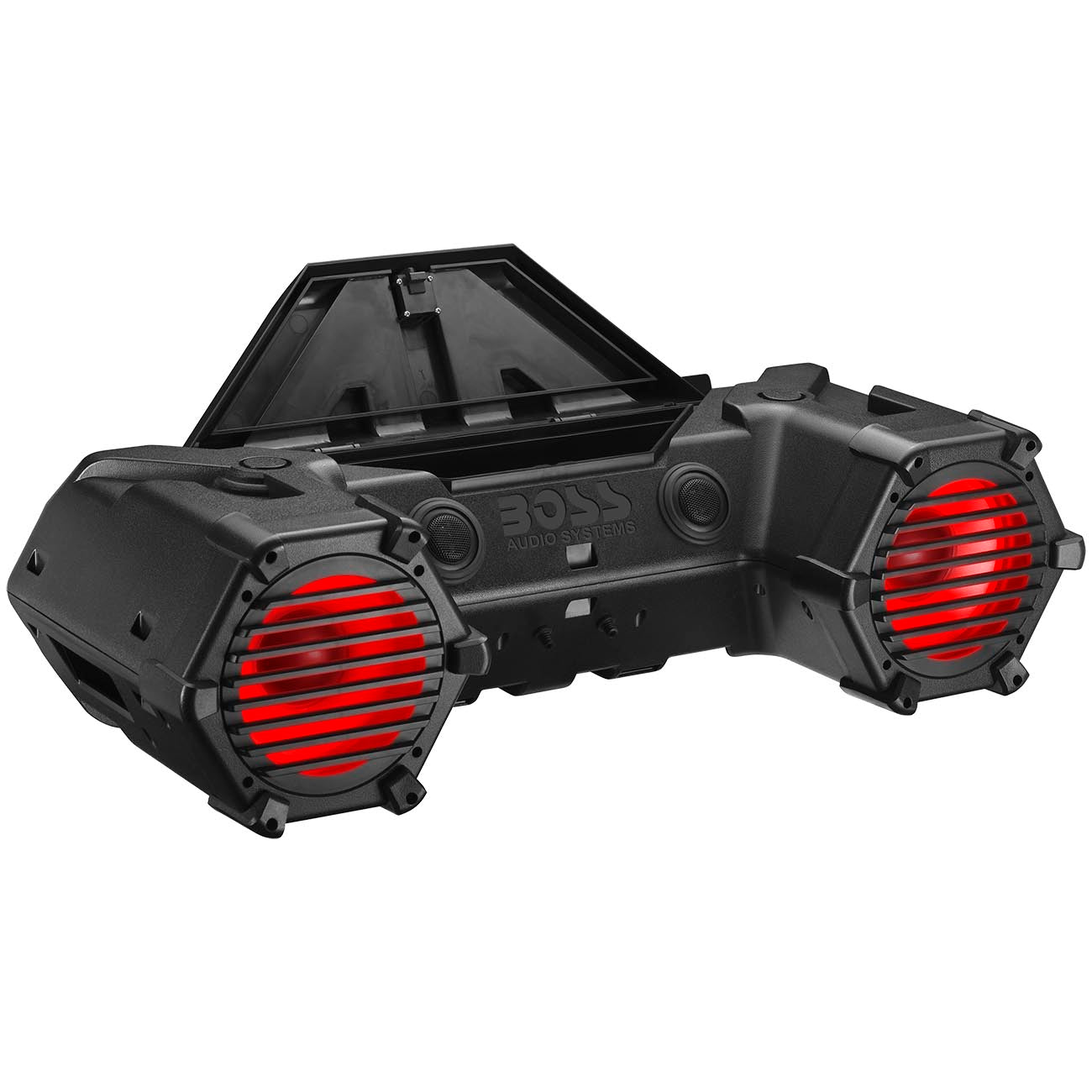 Boss Amplified Bluetooth 8" Marine Speaker Rgb Lighting & Led Light Bar