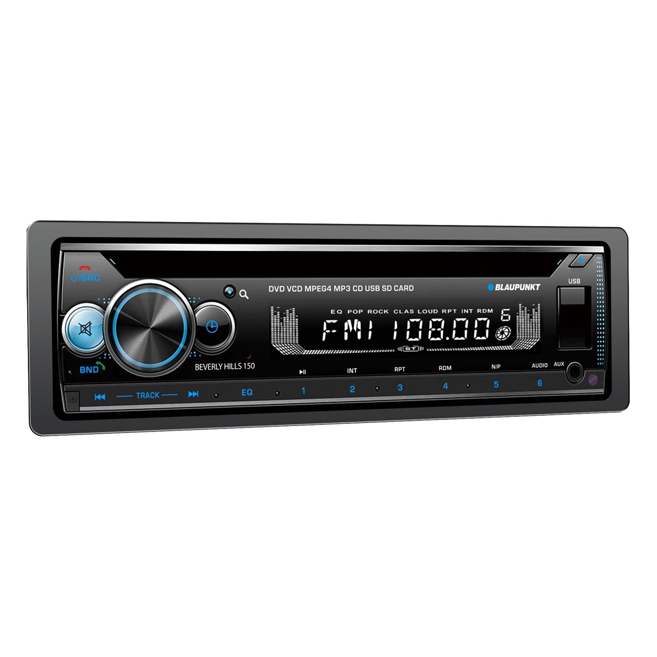 Blaupunkt Detachable Face  Dvd/cd Receiver With Bluetooth Usb/sd Inputs & Remote