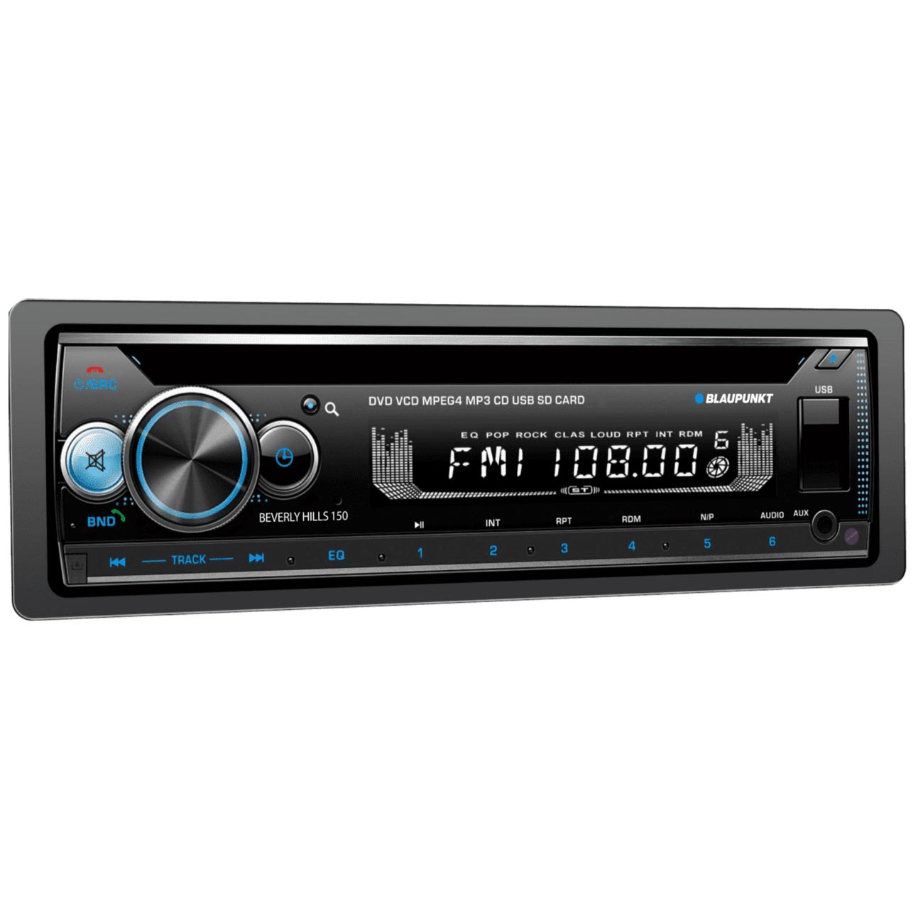 Blaupunkt Detachable Face  Dvd/cd Receiver With Bluetooth Usb/sd Inputs & Remote