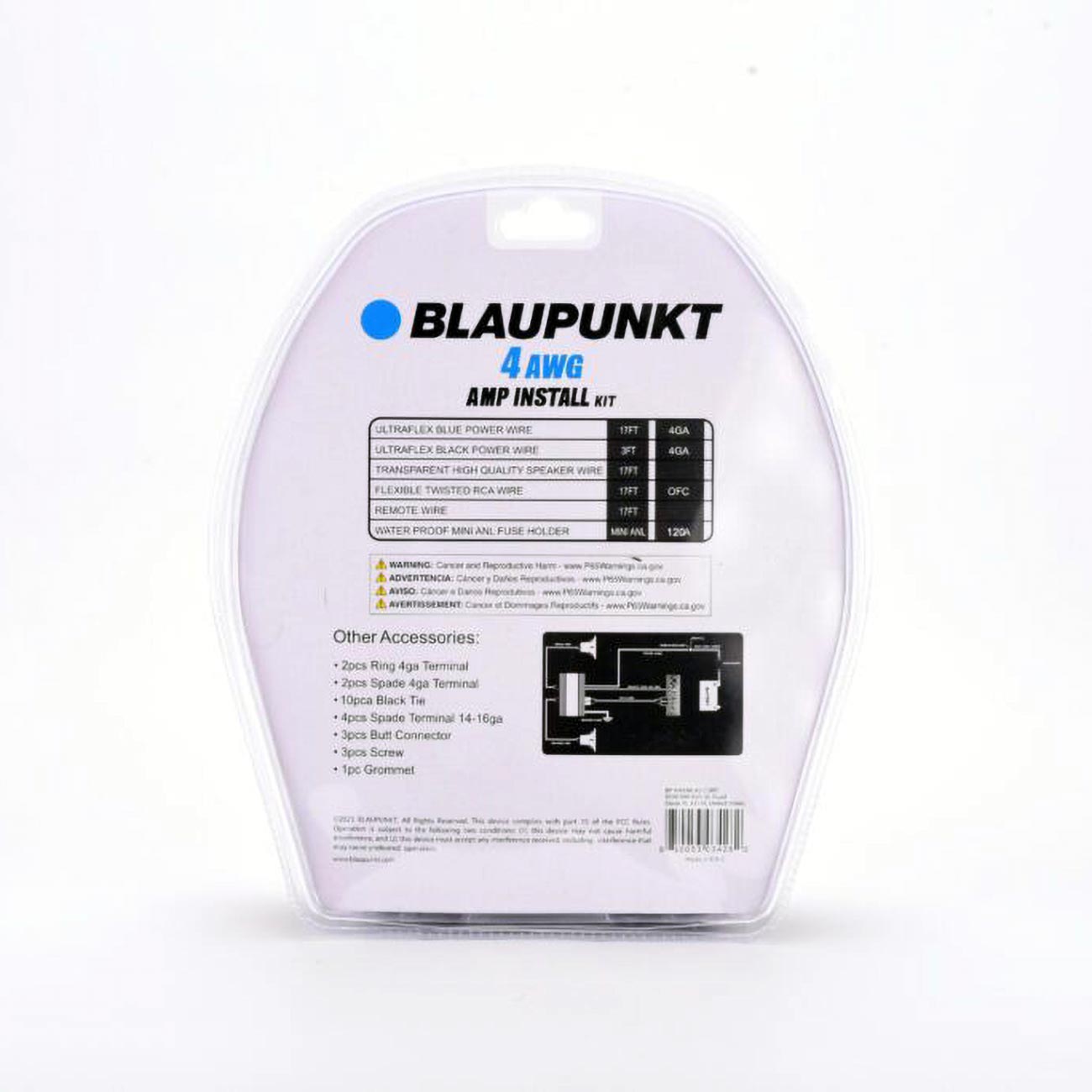 Blaupunkt Complete 4 Gauge Amplifier Kit