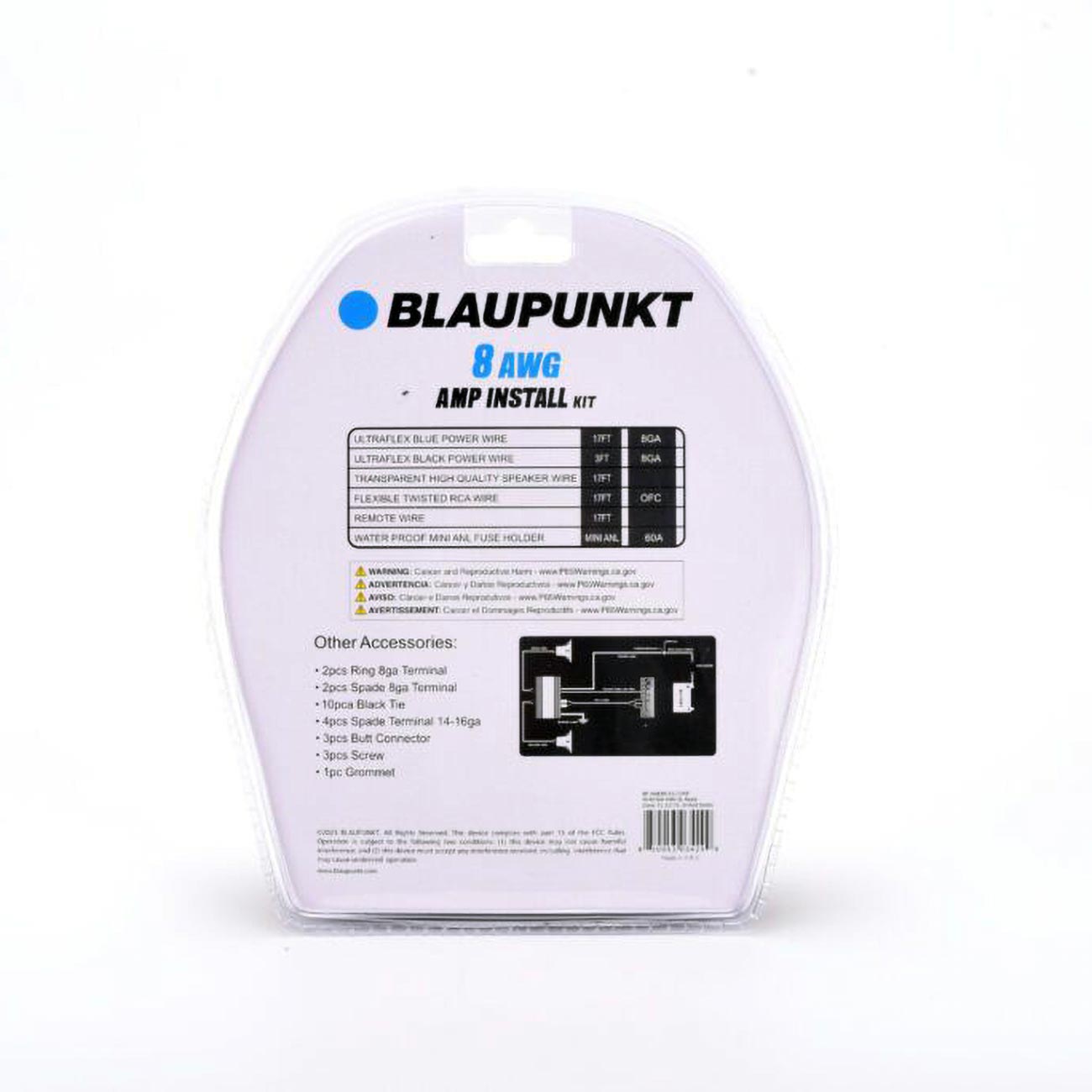 Blaupunkt Complete 8 Gauge Amplifier Kit