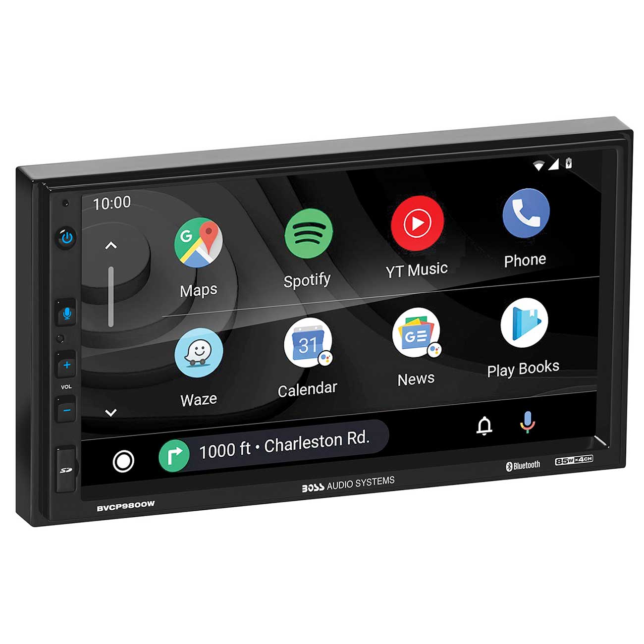 Boss 7″ Double Din Mechless Fixed Face Touchscreen Receiver With Apple Carplay/android Auto Bt/usb