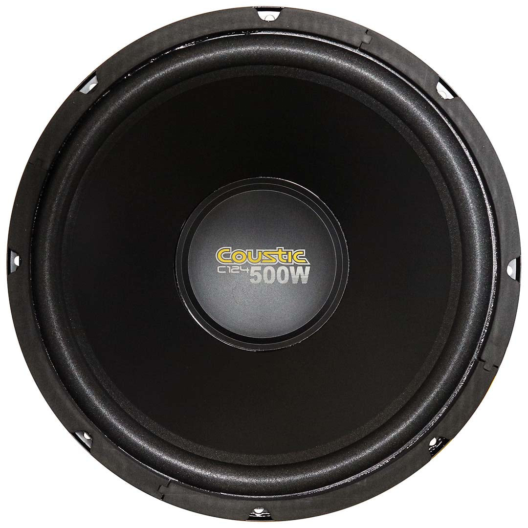 Coustic 12″ Woofer 250w Rms/500w Max Single 4 Ohm Voice Coil