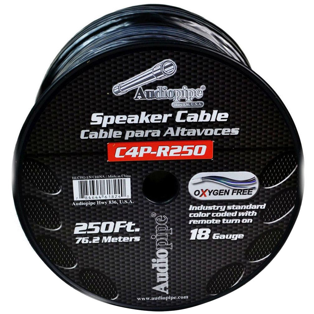 Audiopipe 9 Conductor 18 Gauge 250 Feet Speed Cable