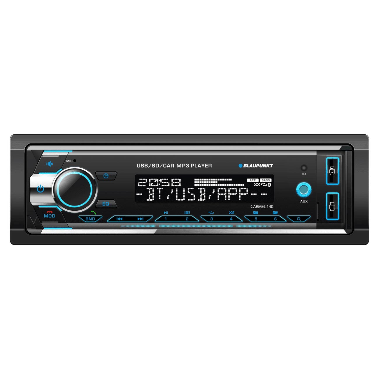 Blaupunkt Detachable Face Mechless Am/fm Receiver With Bluetooth Usb/sd Inputs & Remote