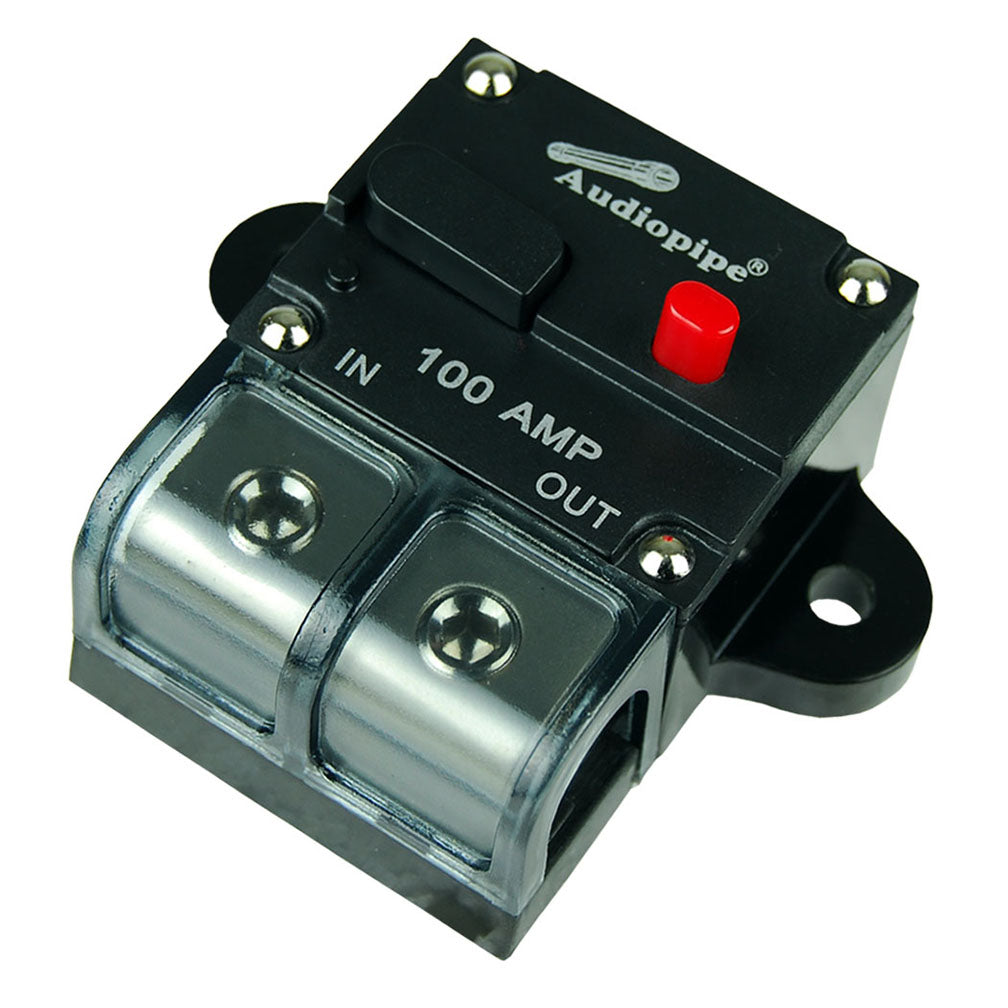 Audiopipe 100amp Manually Resettable Circuit Breaker