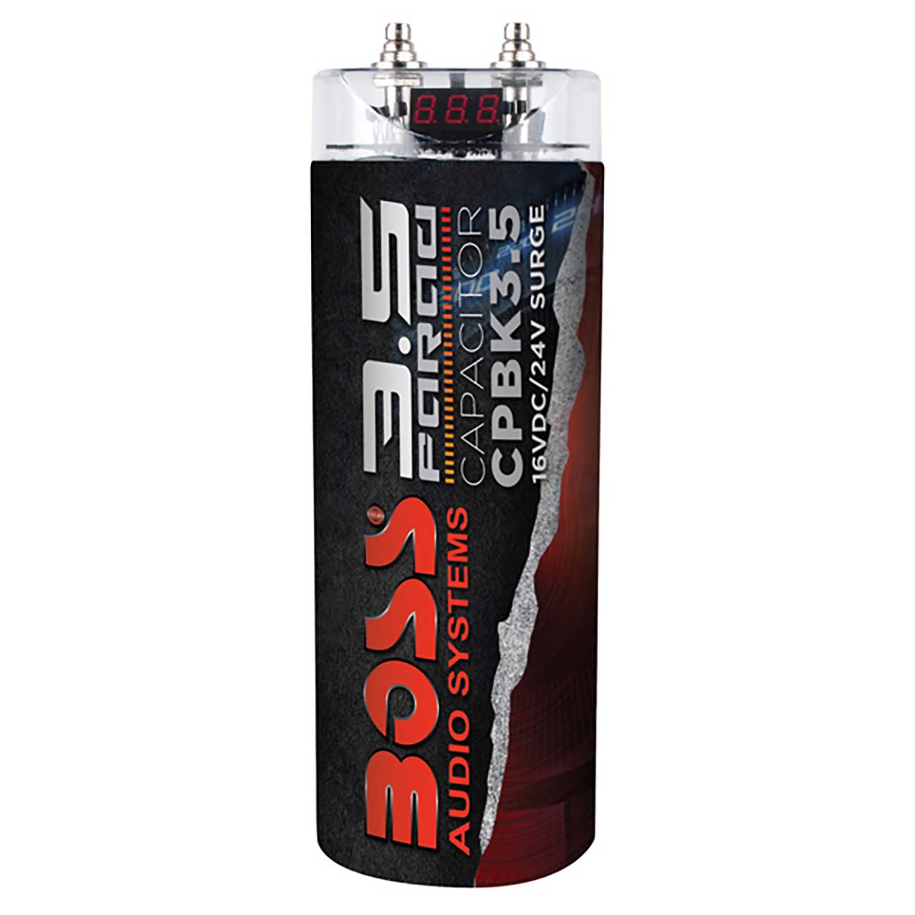 Boss Audio 3.5 Farad Power Capacitor - Black