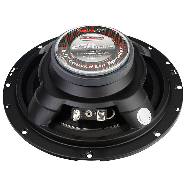 Audiopipe Speaker 6.5" 2-way (pair) 250 Watt Pp Cone