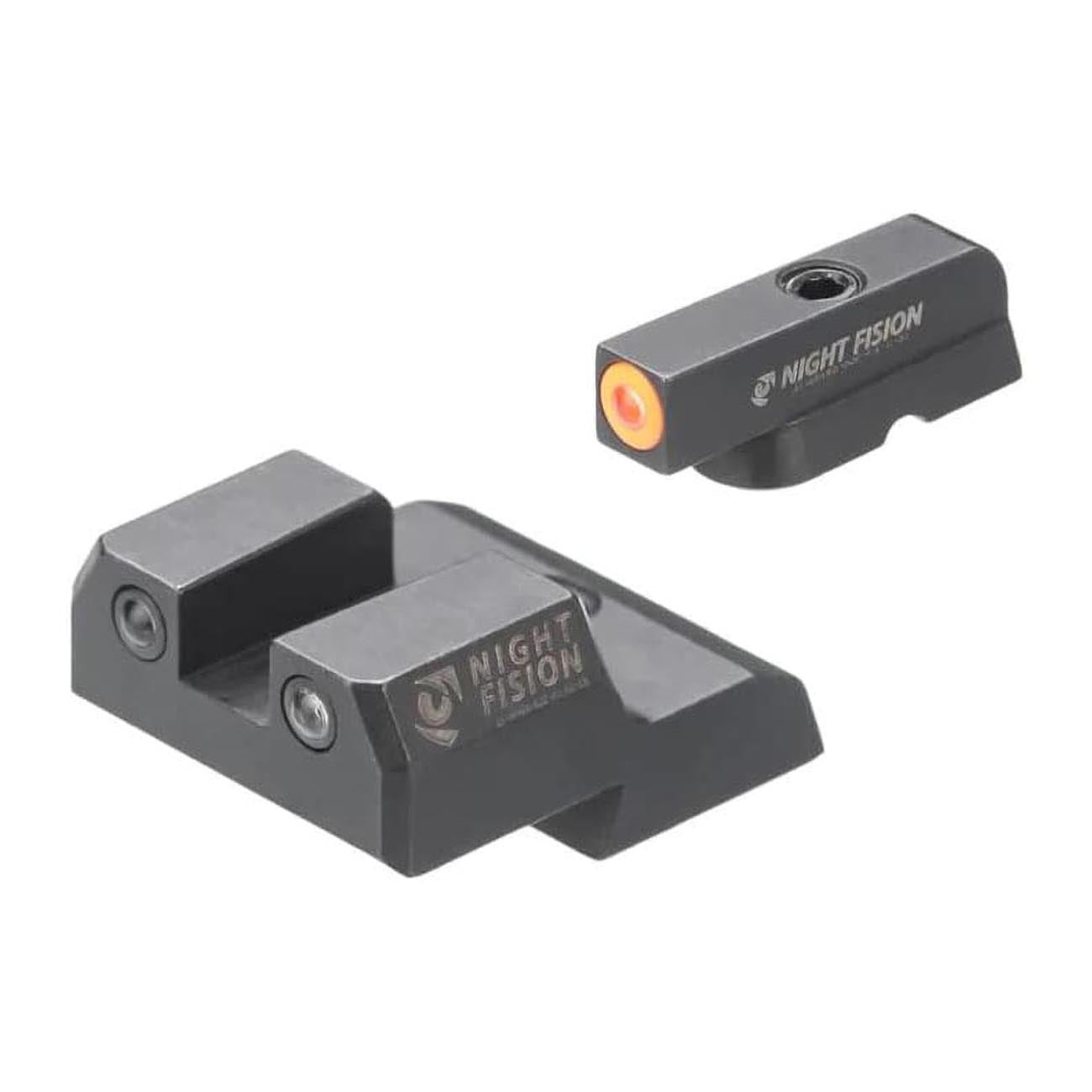 Night Fision Tritium Sights For Cz-usa P-07/p-09 - Orange Tritium Front Ring / Tritium Black Ring Re