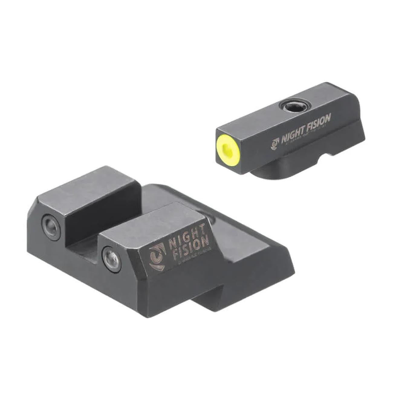 Night Fision Night Sight Set For Cz P07 P09  Yellow Front Ring