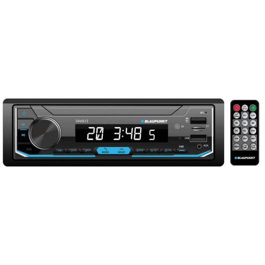 Blaupunkt Fixed Face Mechless Am/fm Receiver With Bluetooth Usb/sd Inputs & Remote