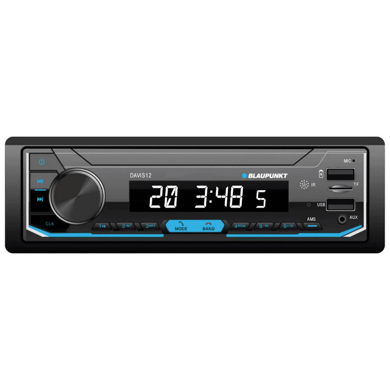 Blaupunkt Fixed Face Mechless Am/fm Receiver With Bluetooth Usb/sd Inputs & Remote