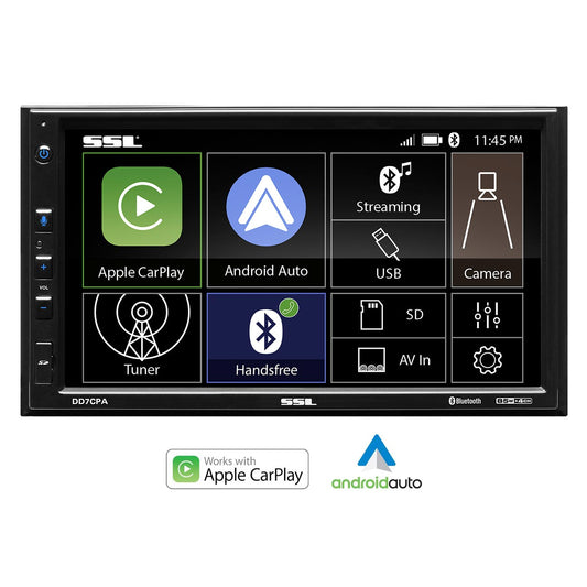 Sound Storm Double Din 7" Carplay/am/fm/ Bluetooth