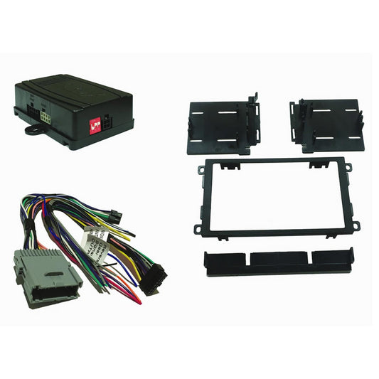 Crux Onstar Radio Replacement Interface W/ Swc Retention Video Switcher & D. Din Dash Kit - Gm Clas