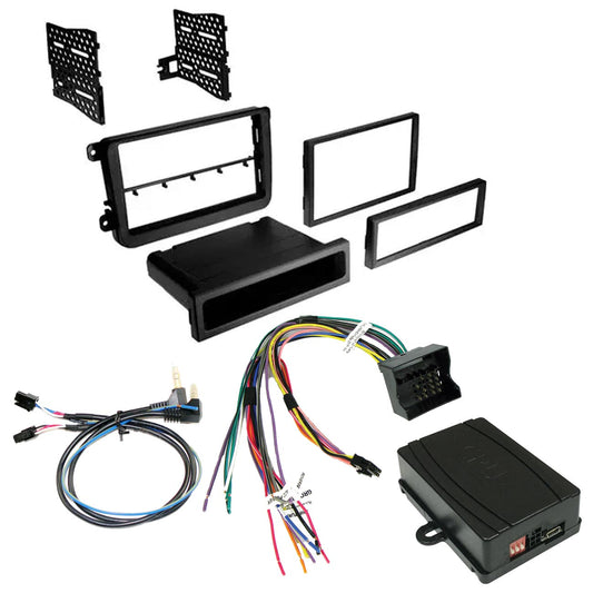 Crux Radio Replacement With Steering Wheel Control Retention And Dash Kit For Select Vw Vehicles