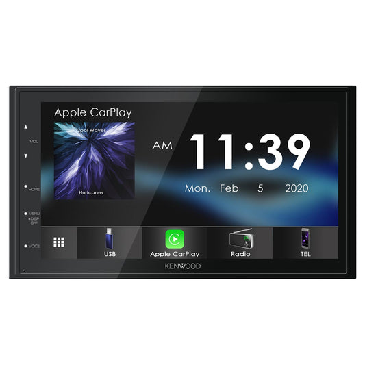 Kenwood 6.8" Double Din Digital Media Receiver With Apple Carplay Android Auto Bluetooth Satellit