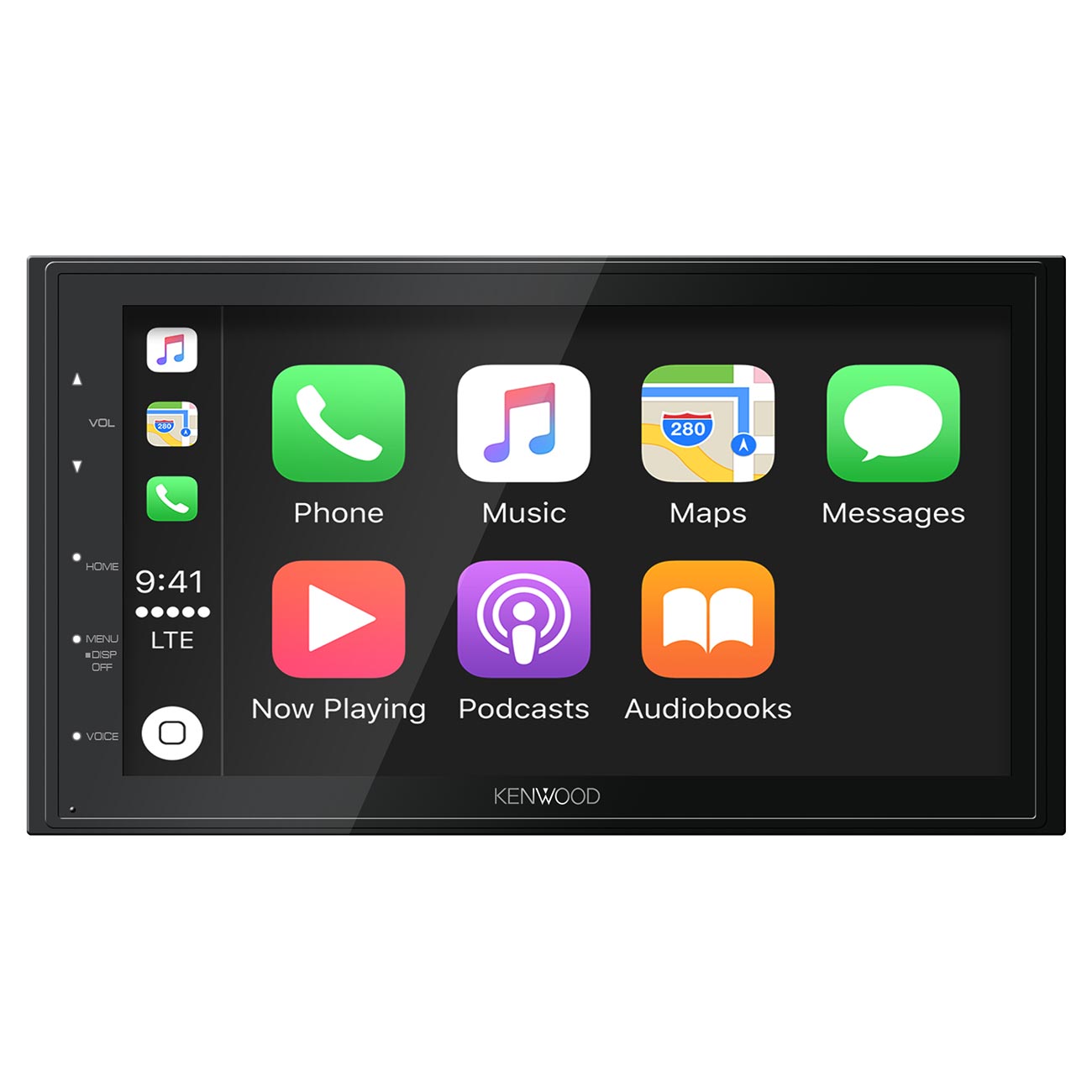 Kenwood 6.8" Double Din Digital Media Receiver With Apple Carplay Android Auto Bluetooth Satellit