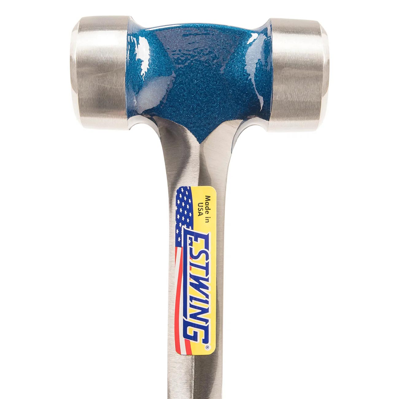 Estwing 40 Oz. Smooth Face Lineman's Hammer With Blue Shock Reduction Grip