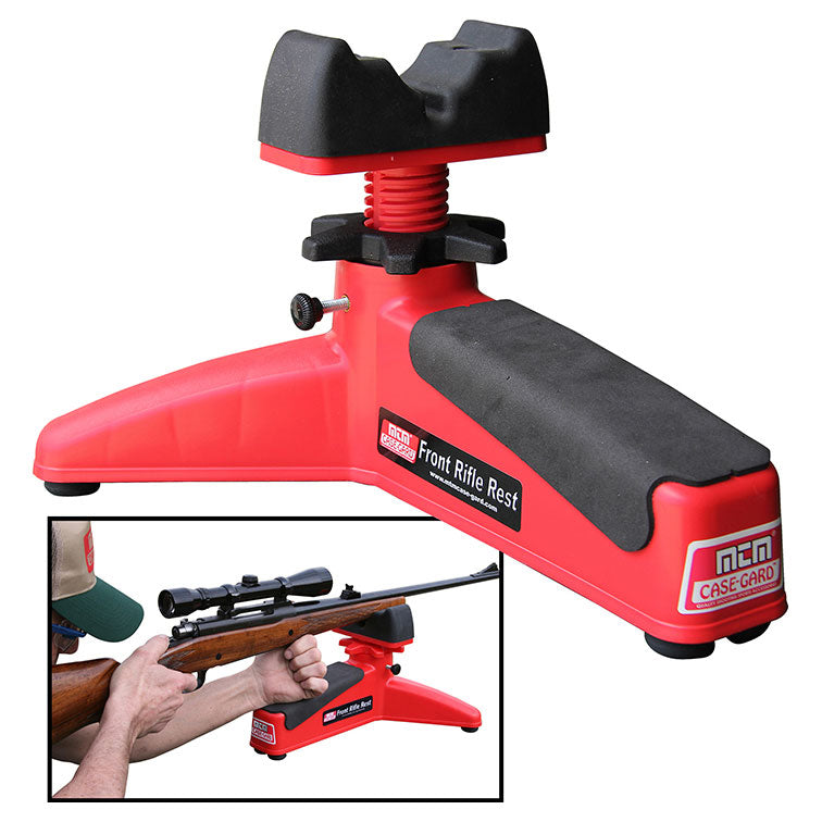 Mtm Front Rifle Rest - Ideal Shooting Rest For Rifle Shotgun Handgun Red