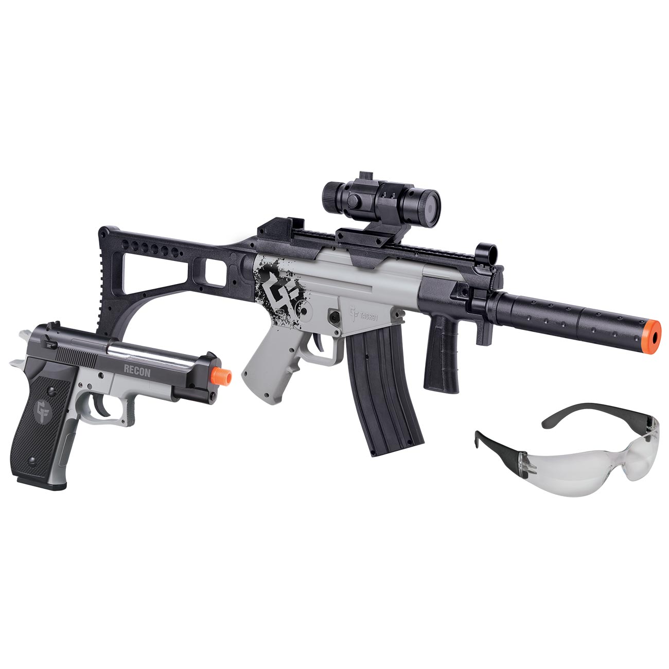 Game Face Ghost Affliction Kit - Electric Full-auto Aeg Rifle And Spri ...