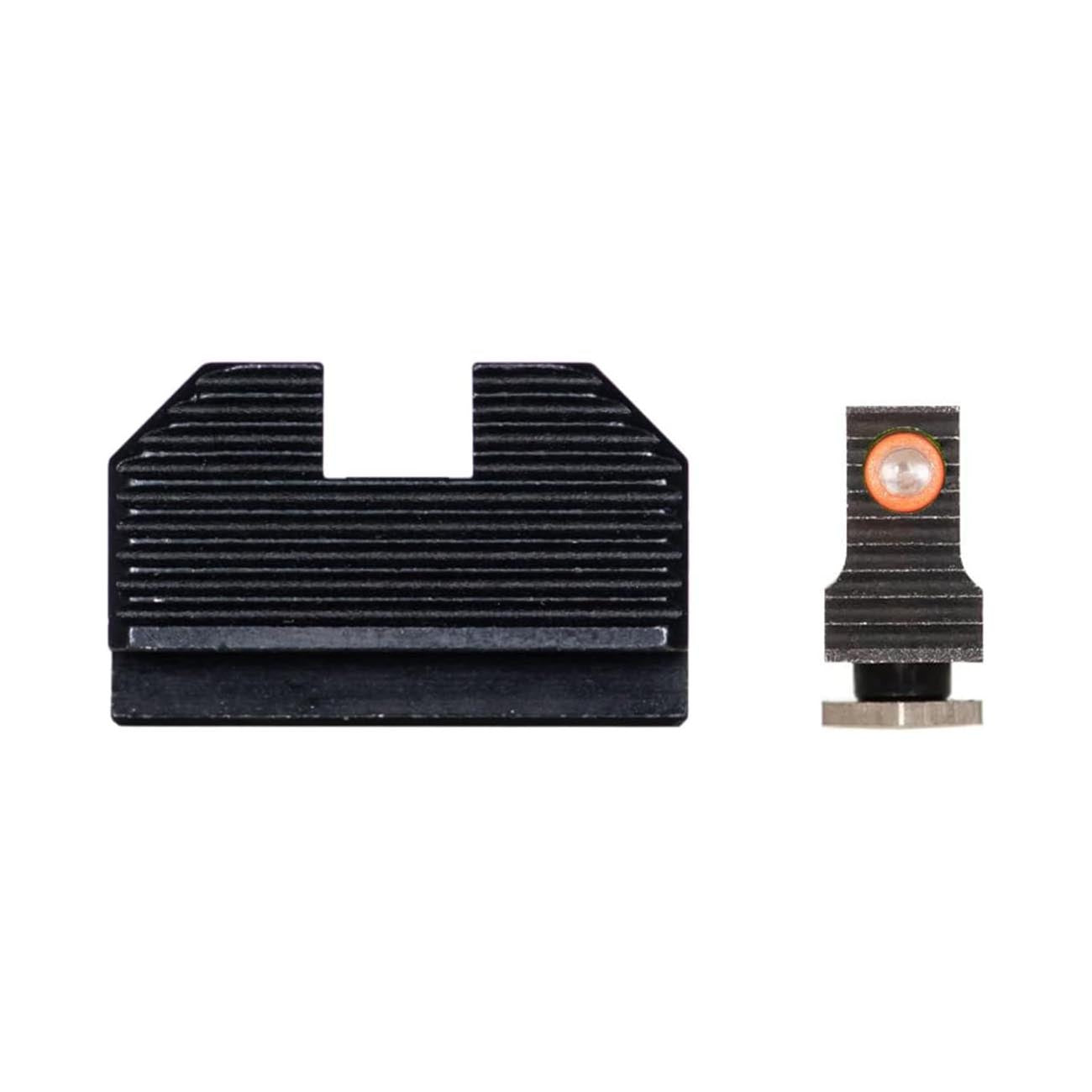 Night Fision Optics-ready Stealth Series For Glock 42/43/43x Mos Orange Front Ring/blank Rear