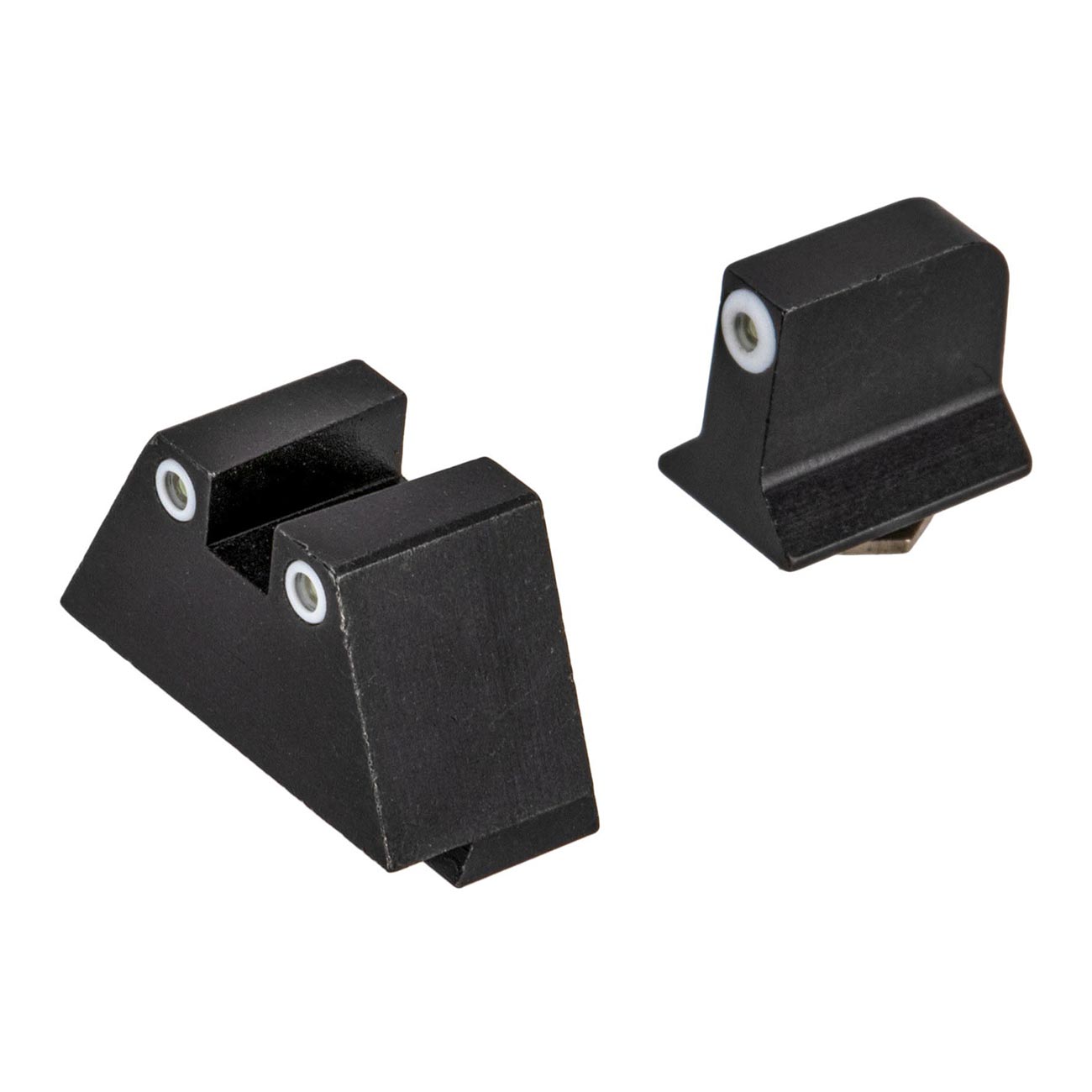 Night Fision Suppressor Height Tritium Night Sights For Most Glocks - White Tritium Front Ring/triti