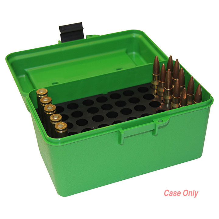 Mtm Deluxe Magnum Ammo Box 50 Round 257/7mm/458 (green)