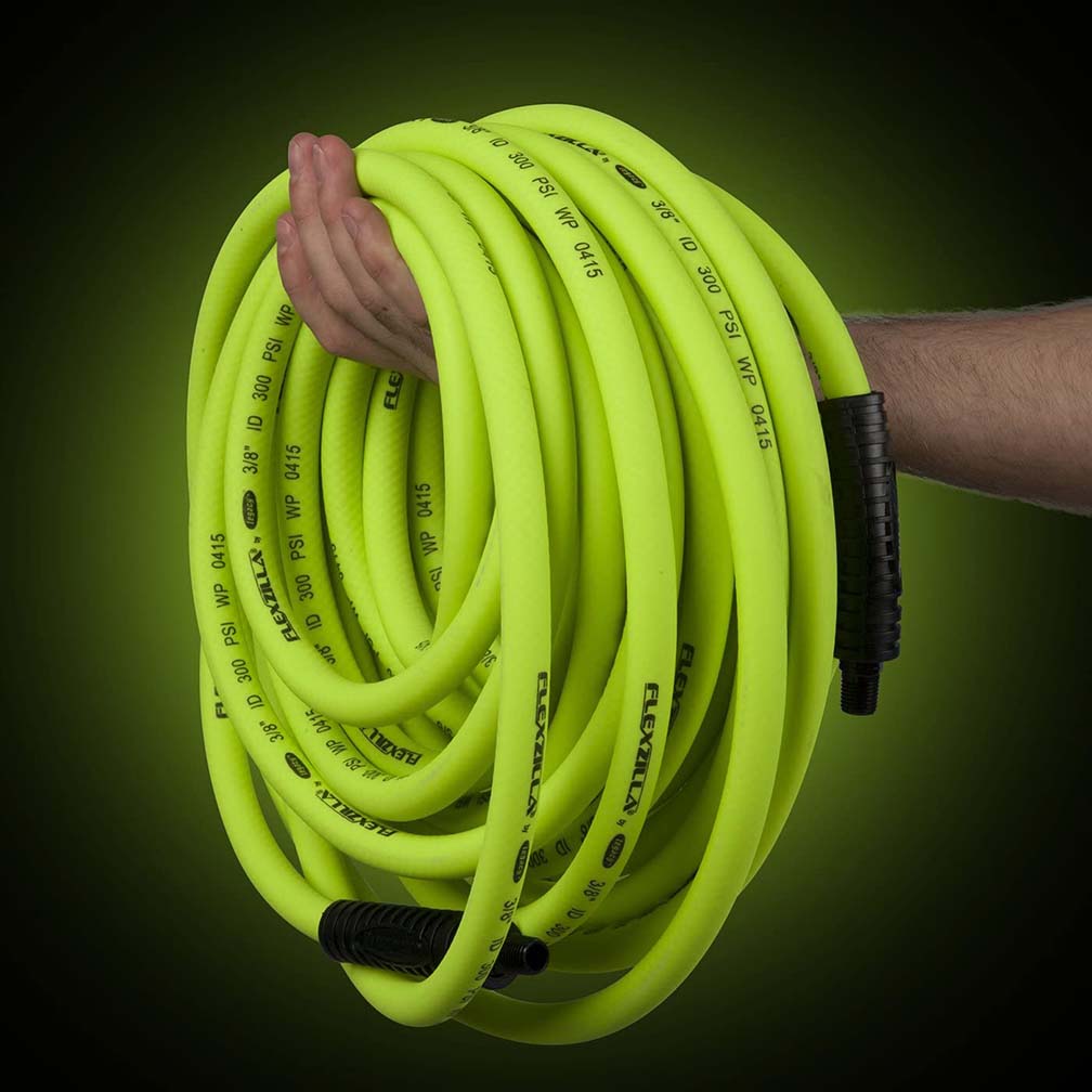 Flexzilla® Air Hose 1/2" X 25' 3/8" Mnpt Fittings Zillagreen®