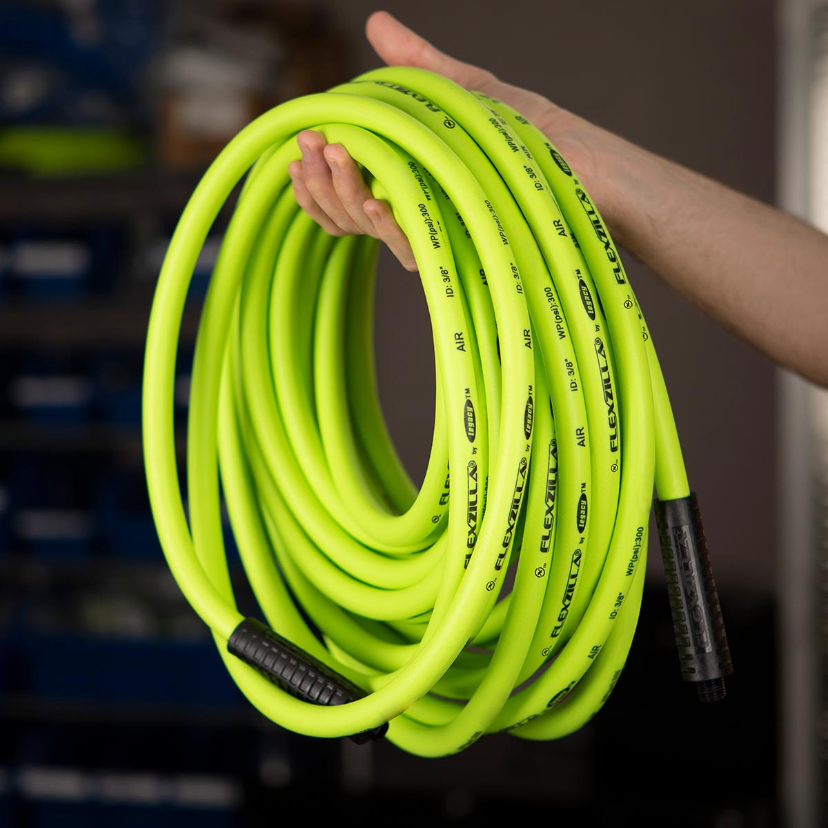 Flexzilla® Air Hose 1/2" X 50' 1/2" Mnpt Fittings Zillagreen®