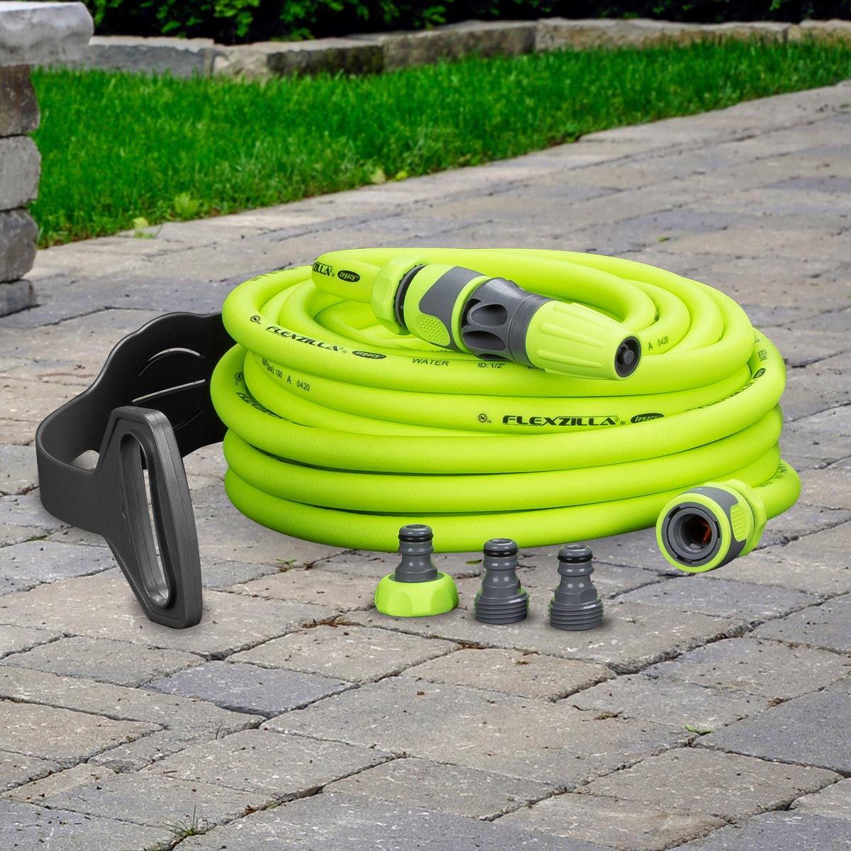 Flexzilla® Garden Hose Kit With Quick Connect Attachments 1/2" X 50' Zillagreen®