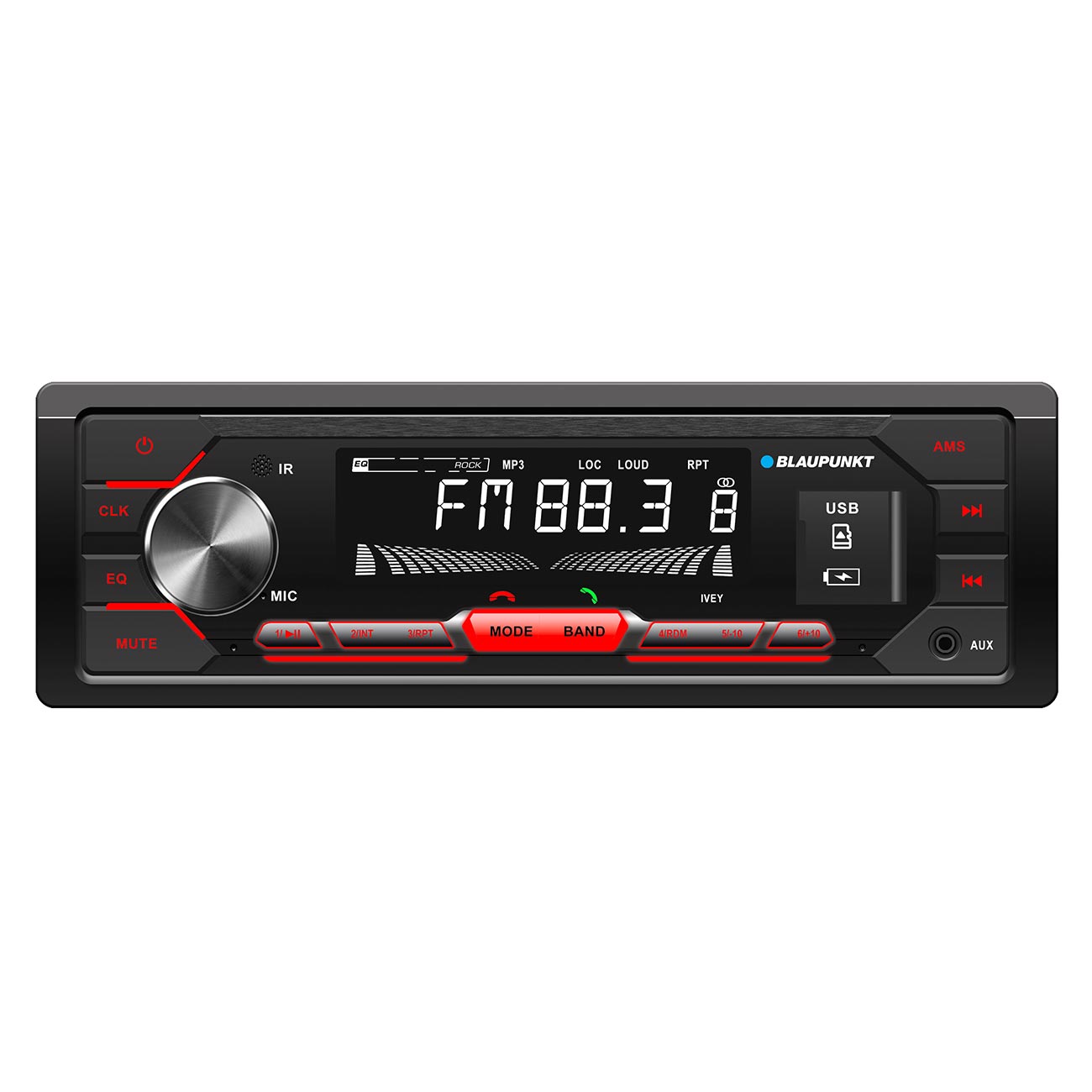 Blaupunkt Single Din Mechless Am/fm/usb/bluetooth