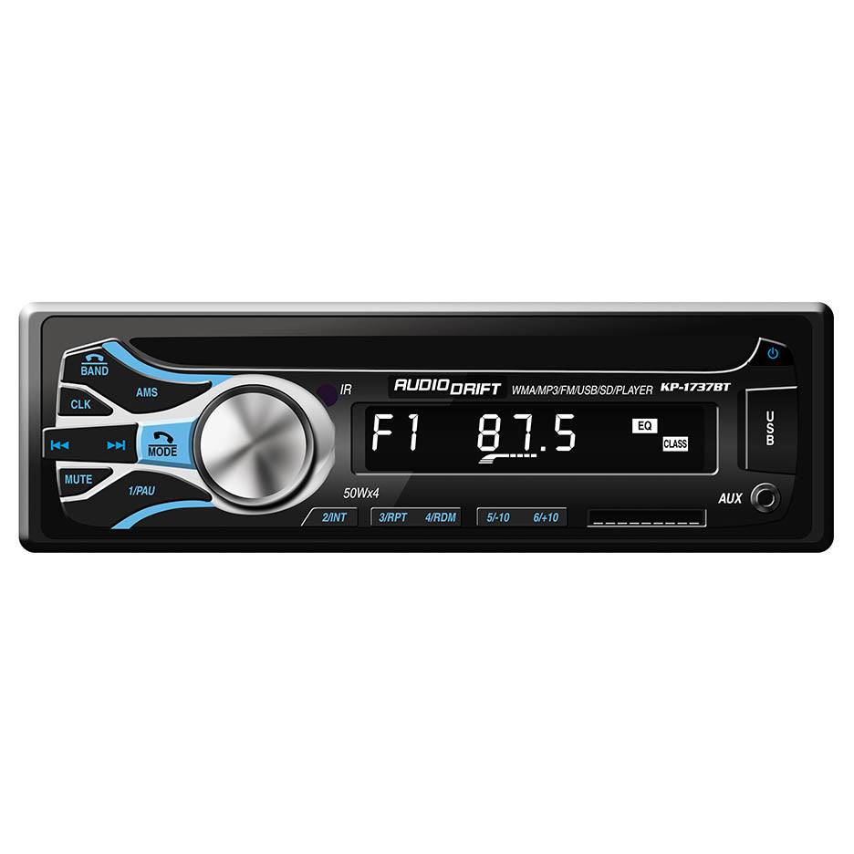 Audiodrift Mechless Single Din Am/fm/bt/usb/ Remote 50x4 Watts