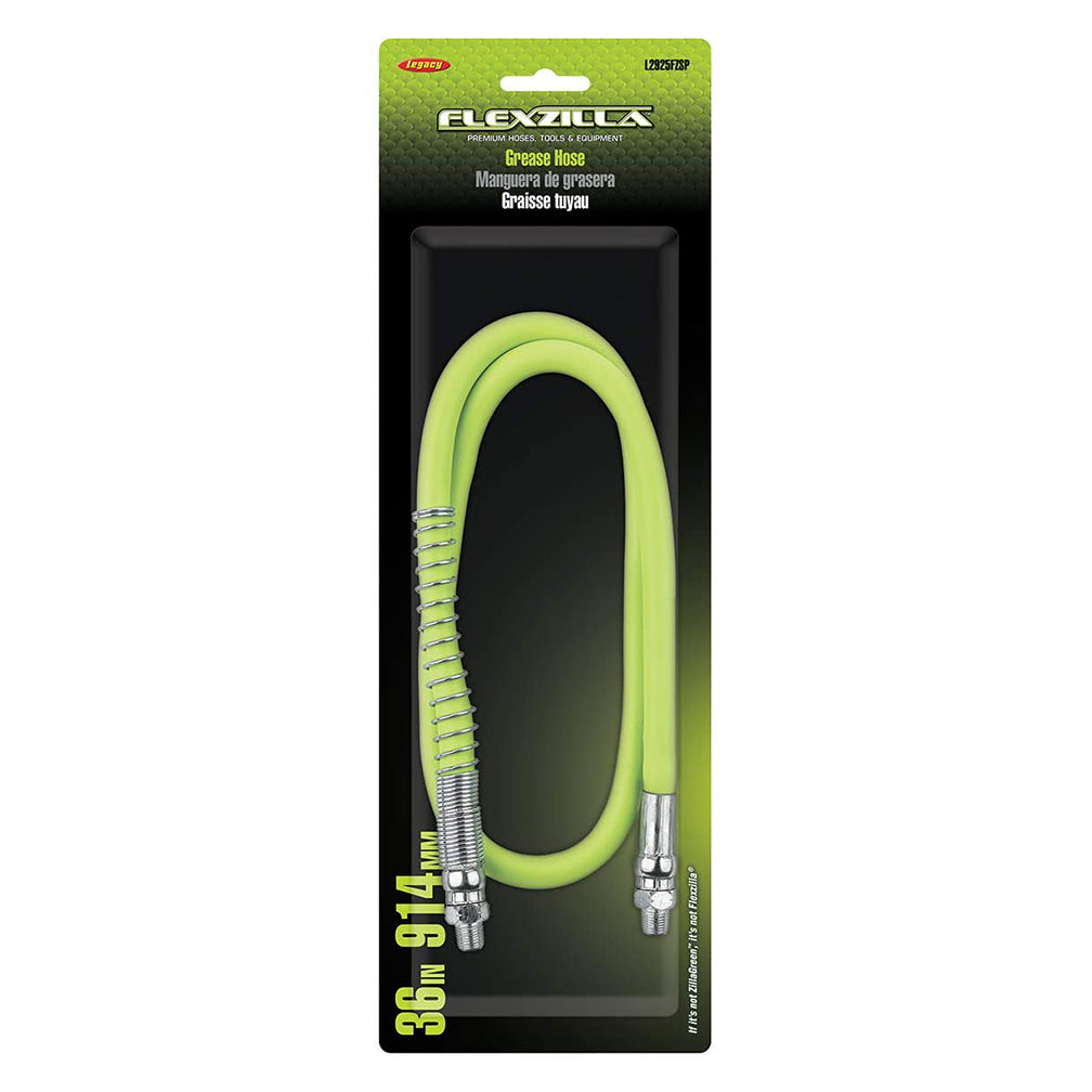 Flexzilla Grease Hose With Spring Guard 3/16" X 36" With 1/8" Mnpt Ends