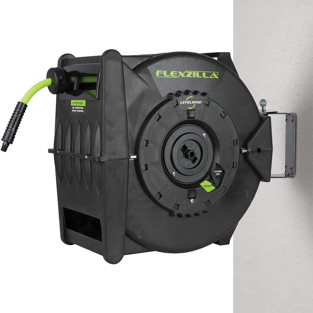 Flexzilla Retractable Air Hose Reel With Levelwind Technology 3/8" X 50'