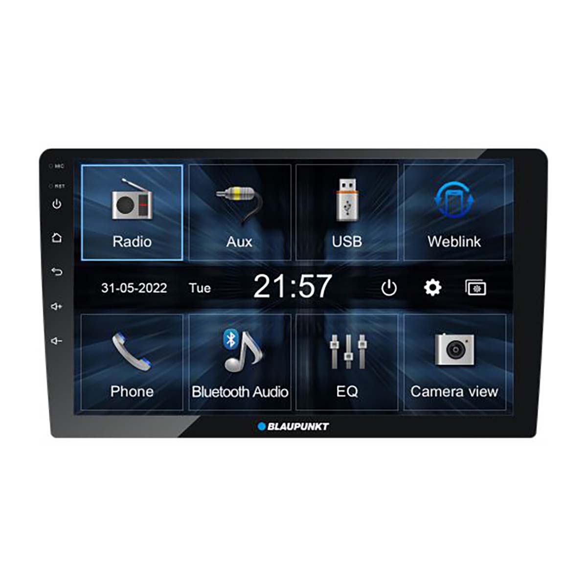 Blaupunkt 9″ Double Din Mechless Fixed Face Touchscreen Receiver With Phonelink Wifi Bluetoothusb