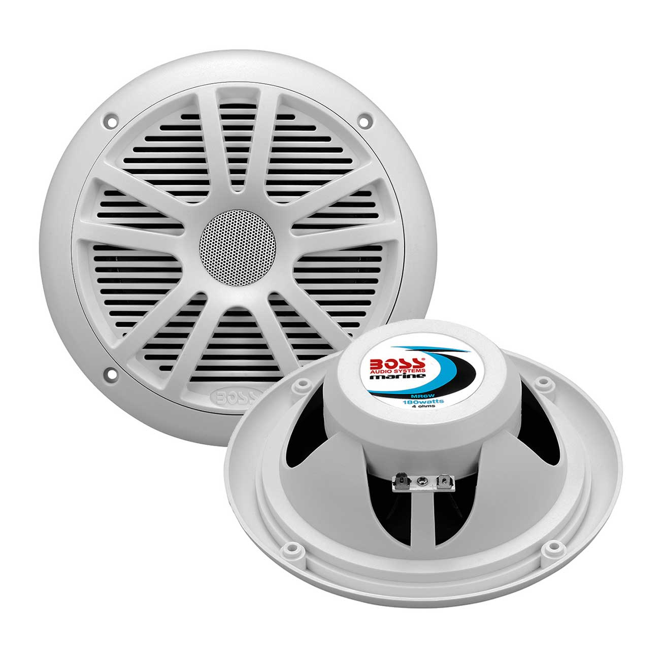 Boss Audio Marine 6.5” Dual Cone Speakers (white)