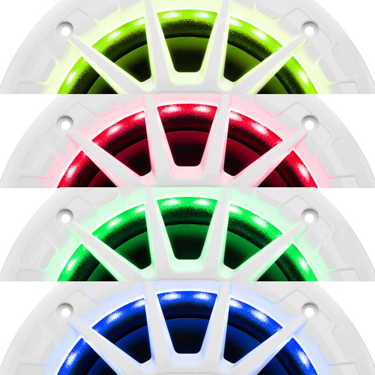 Boss Audio Marine 6.5” 2-way Speaker With Rgb Led Illumination (white)