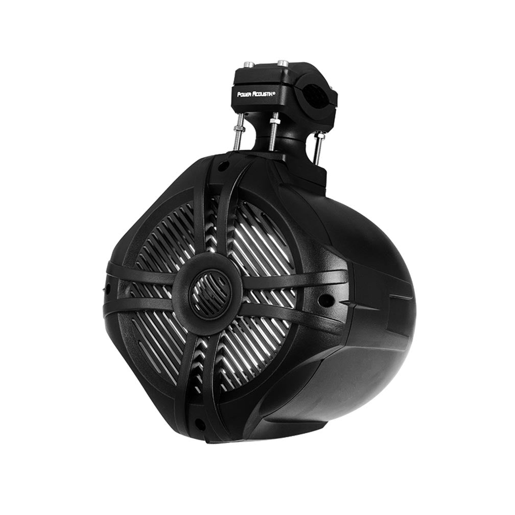 Power Acoustik Marine 6.5" 2-way Wakeboard Speakers With Rgb Led Illumination - Pair (black)