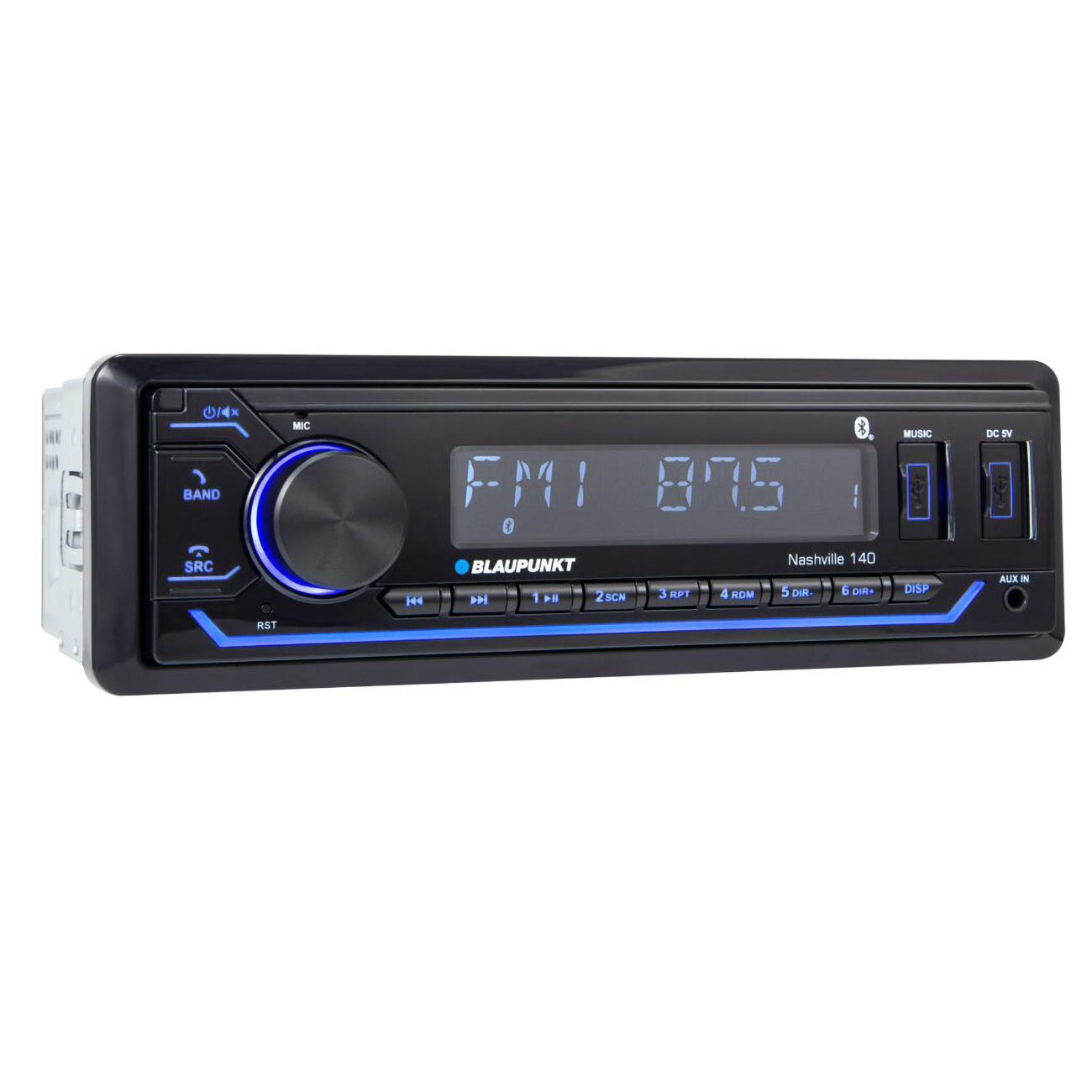 Blaupunkt Fixed Face Mechless Am/fm Receiver With Bluetooth & Usb Inputs