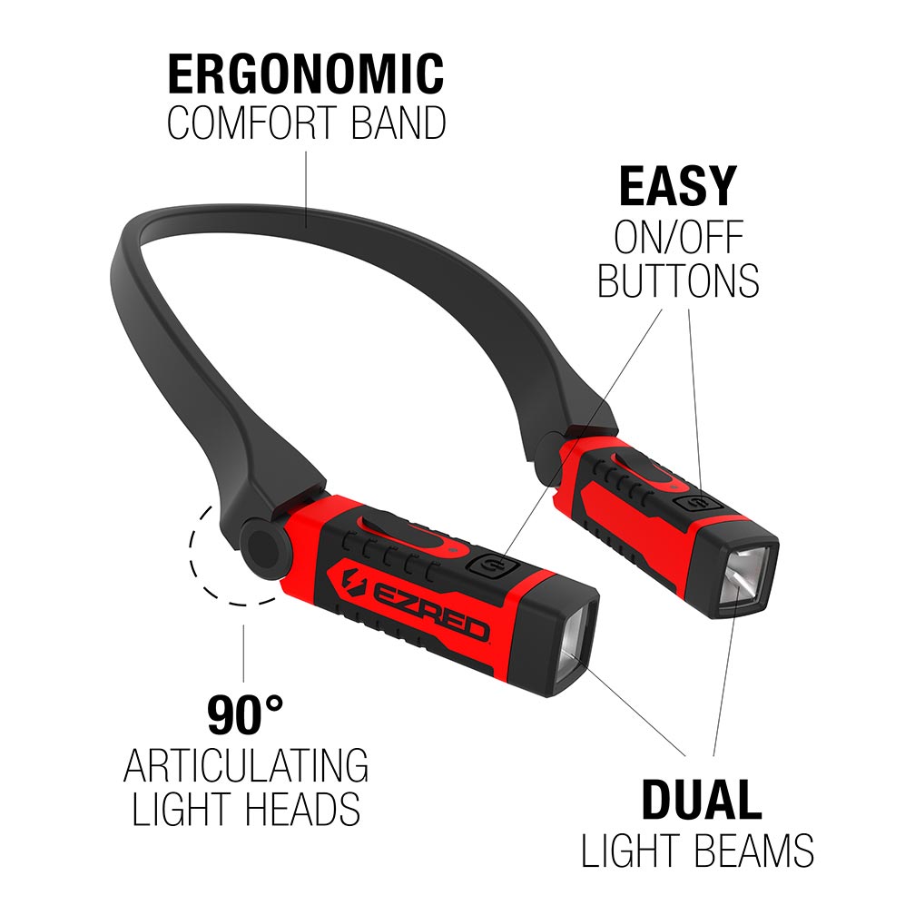 Ezred Anywear Rechargeable Neck Light For Hands-free Lighting