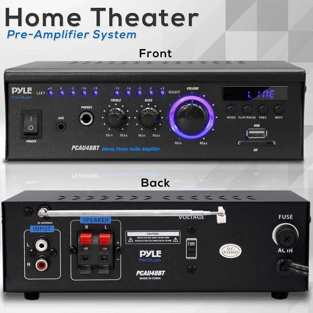 Pyle Pro Mini Amplifier With Bluetooth