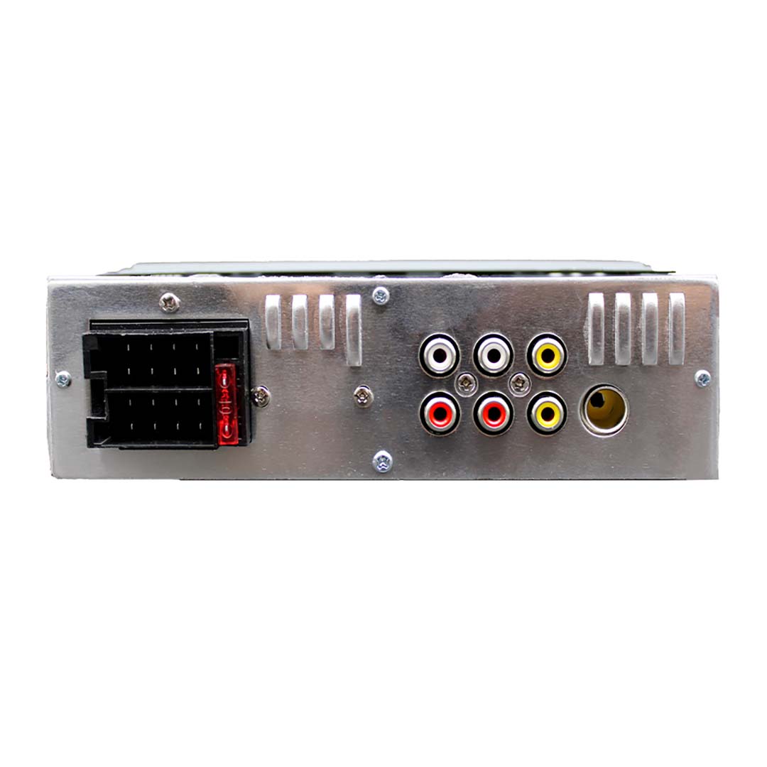 Power Acoustik 4.3” Single Din Mechless Fixed Face Receiver With Bluetooth Usb/sd Inputs And Remote